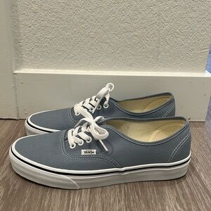 New Light Blue Vans Authentic men’s 8.5, women’s 10.0